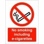 No smoking including e-cigarettes prohibition sign