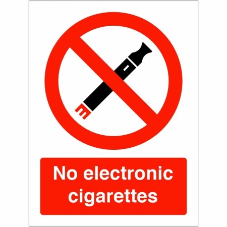 No Electronic Cigarettes prohibition safety sign