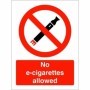 No E-Cigarettes Allowed prohibition safety sign
