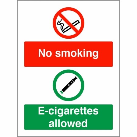 No Smoking E-Cigarettes Allowed safety sign
