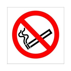 No smoking symbol safety sign