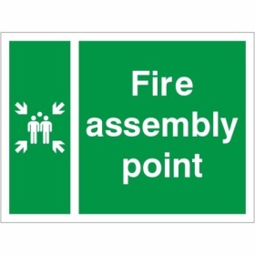 Fire Assembly Muster Point Sign BS 5499 & ISO 7010 Compliant