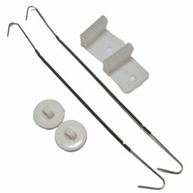 Sign hanging kit for suspended ceiling-mounted signs