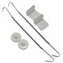 Sign hanging kit for suspended ceiling-mounted signs