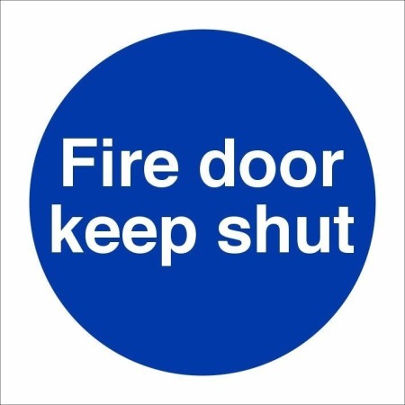 Fire Door Keep Shut Sign BS 5499 & ISO 7010 Compliant