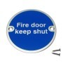  Aluminium fire door keep shut sign with screws for secure door safety installation