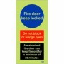 A Maintained Fire Door Keep Locked Sign | Safety Signs UK