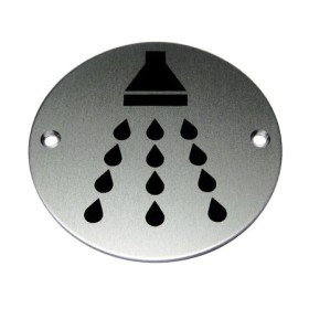 Shower aluminium sign with shower facility symbol