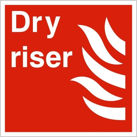 Dry Riser Symbol Fire Safety Sign