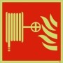  Photoluminescent fire hose reel safety symbol sign for emergency firefighting equipment