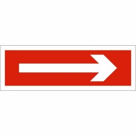 Arrow Right emergency evacuation direction sign