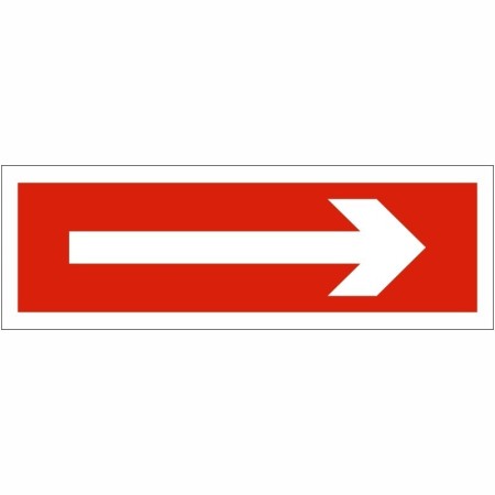 Arrow Right emergency evacuation direction sign