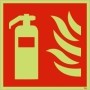  Photoluminescent fire extinguisher safety symbol sign for emergency firefighting equipment