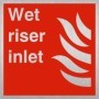 Wet Riser Inlet Sign | Safety Signs UK