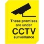 Pack of 12 These Premises Are Under CCTV Surveillance stickers