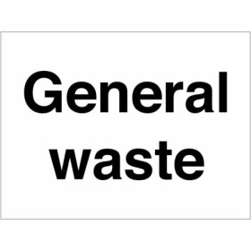 General waste disposal sign