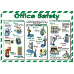 Office workplace health and safety poster