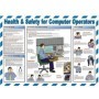 Healthy and safety for computer operators workplace poster