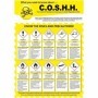 COSHH regulations chemical safety workplace poster sign