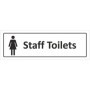 Female staff toilets door sign with female symbol