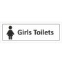 Girls toilet door sign with female symbol