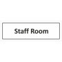 Staff Room informational door sign