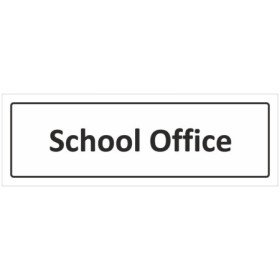 School Office informational door sign