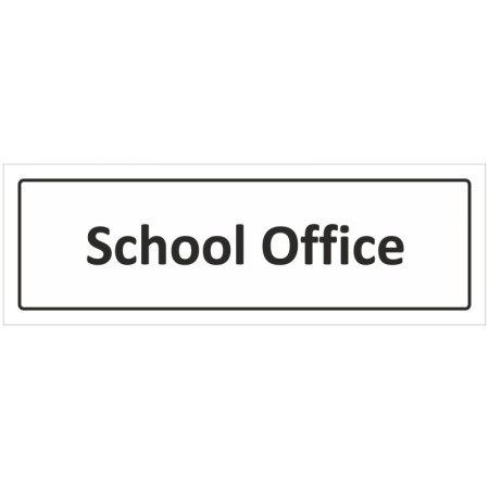 School Office informational door sign