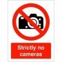 Strictly No Cameras prohibition sign