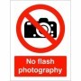 No Flash Photography prohibition sign