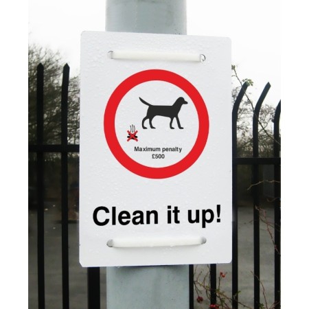  Clean It Up Maximum Penalty £500 Sign for parks and public outdoor areas