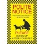 Clean Up After Your Pet Dog Fouling Sign for parks and public outdoor areas