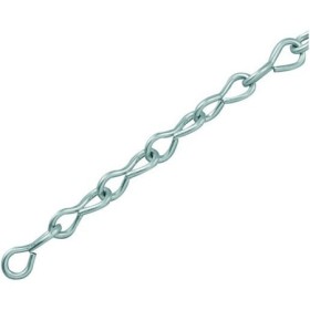 Zinc plated jack link chain for suspended hanging signs