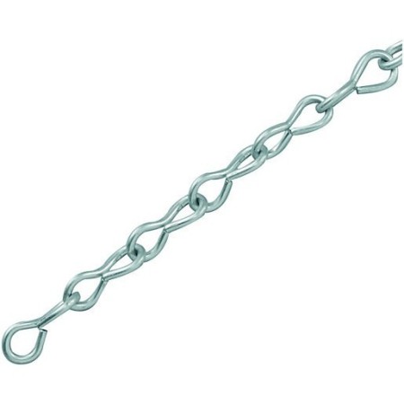Zinc plated jack link chain for suspended hanging signs