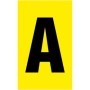 Warehouse Bay Yellow Letter Marker Self Adhesive F8 sign for pallet racking identification