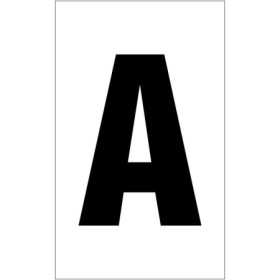 Warehouse Bay White Letter Marker Self Adhesive F8 sign for pallet racking identification
