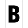  white letter B