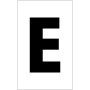  white letter E