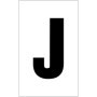  white letter J