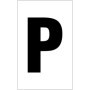  white letter P
