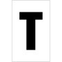 white letter T