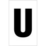  white letter U
