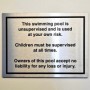 Custom Brushed Aluminium Sign Printing Sign | Safety Signs UK
