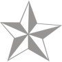 Star glass safety sign for glass doors and glazed partitions