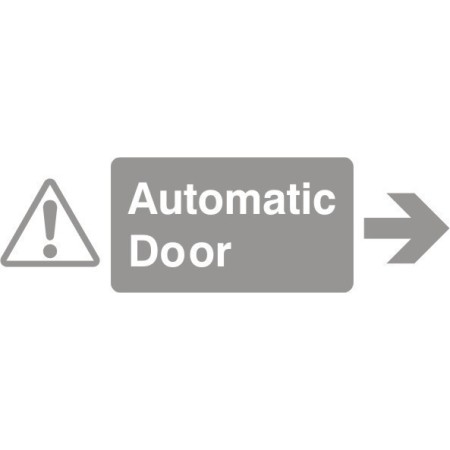 Glass safety automatic door arrow right sign for glass entrance doors