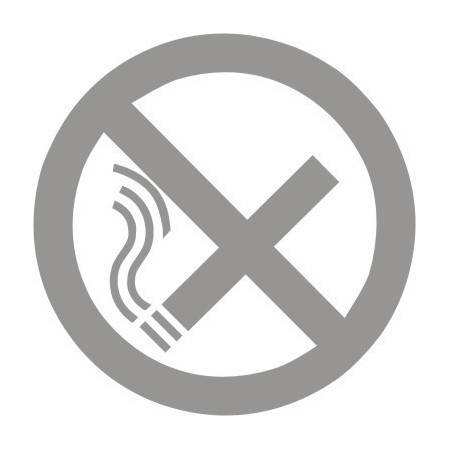Glass safety no smoking sign for glass doors and glazed surfaces