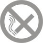 Glass safety no smoking sign for glass doors and glazed surfaces