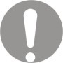 Glass safety circle caution sign for glass doors and glazed surfaces