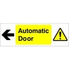 Automatic Door Arrow Left Sign