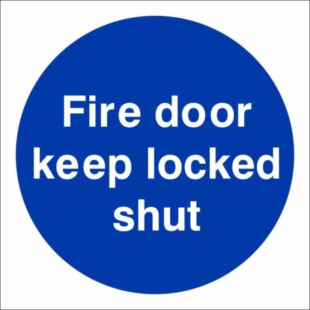 Fire Door Keep Locked Shut Sign | Safety Signs UK